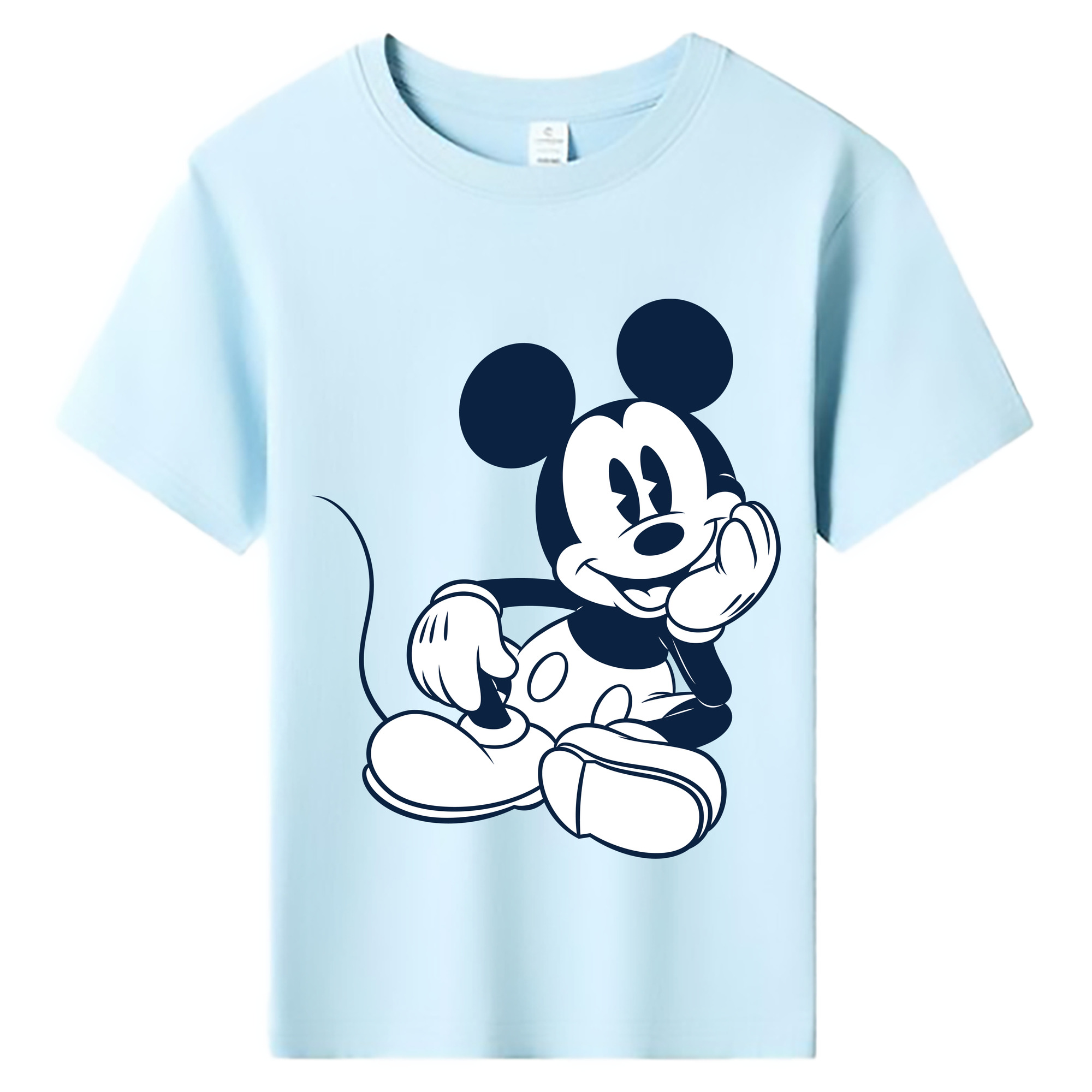 ミッキーマウス Mickey Mouse 綿100％キッズTシャツ（フロントプリント）